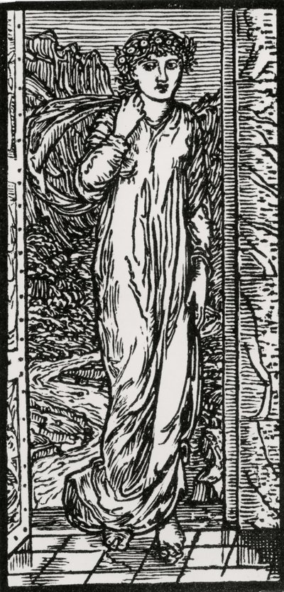 Psiche nel giardino da Edward Coley (after) Burne Jones