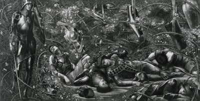 Il Bosco di Rovi, dalla Serie La Rosa di Rovi da Edward Coley (after) Burne Jones