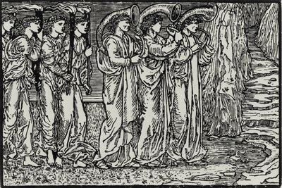 La processione alla collina da Edward Coley (after) Burne Jones
