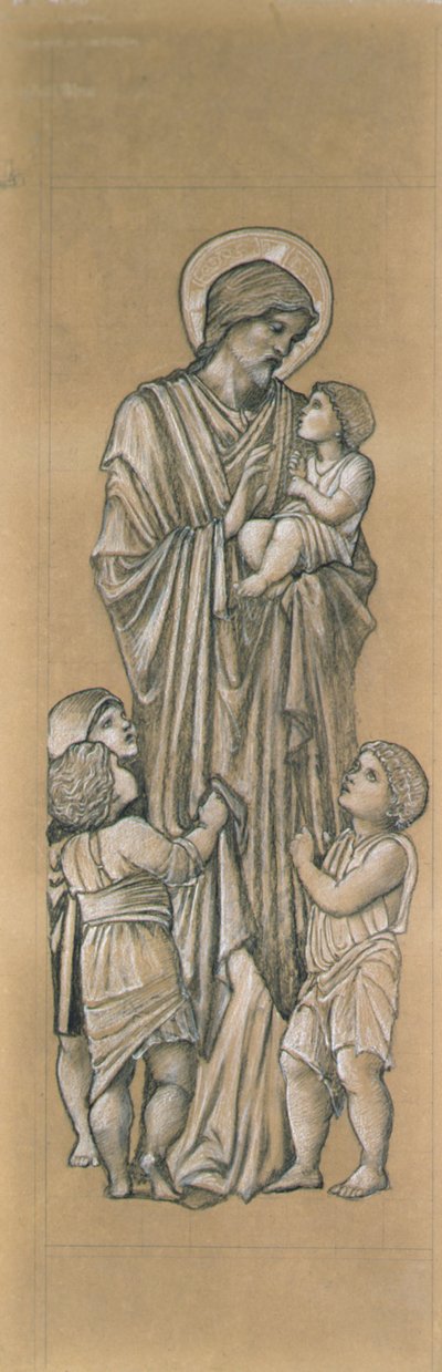 Cristo benedice i bambini da Edward Coley Burne Jones