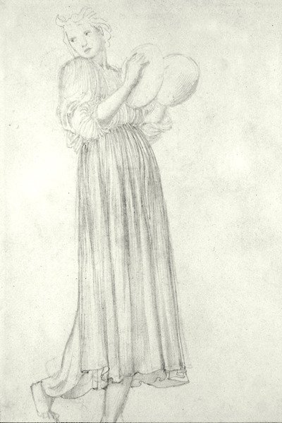 Ragazza con cembali da Edward Coley Burne Jones