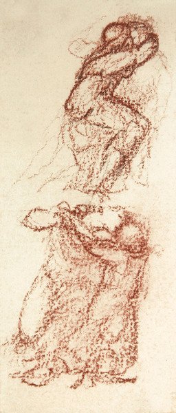 Schizzo preparatorio per Amore tra le rovine da Edward Coley Burne Jones