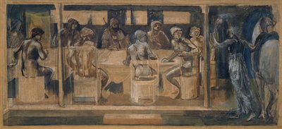 La ricerca del Santo Graal - Studio per la convocazione da Edward Coley Burne Jones