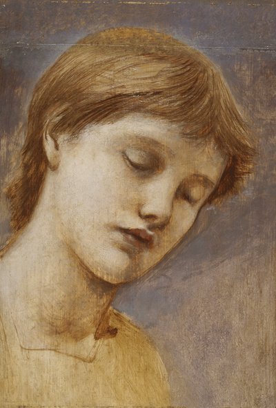 Studio di una testa da Edward Coley Burne Jones