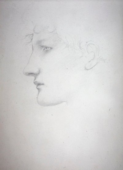 Studio di una testa - Bessie Keane, c.1893 da Edward Coley Burne Jones