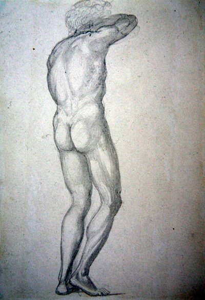 Studio di un nudo in piedi, c.1873 da Edward Coley Burne Jones