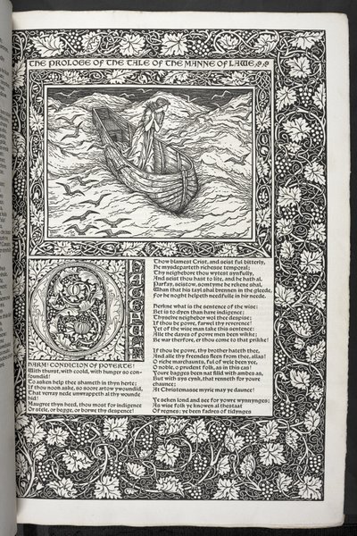Le Opere di Geoffrey Chaucer ora nuovamente stampate con immagini disegnate da Sir Edward Burne-Jones da Edward Coley Burne Jones