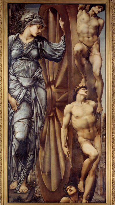 La ruota della fortuna. Dipinto di Edward Burne-Jones da Edward Burne Jones