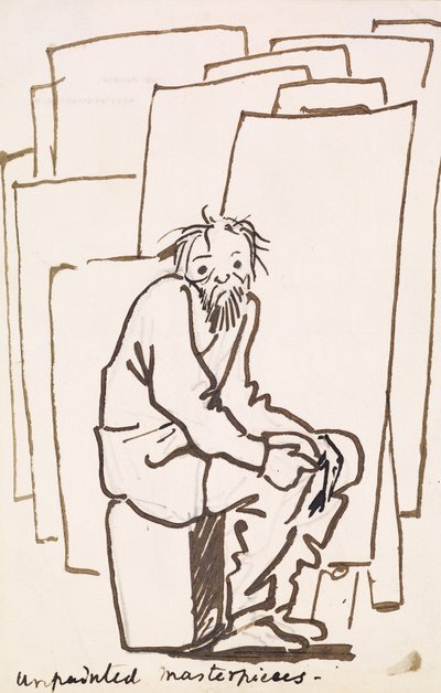 Capolavori non dipinti (autocaricatura) da Edward Coley Burne Jones