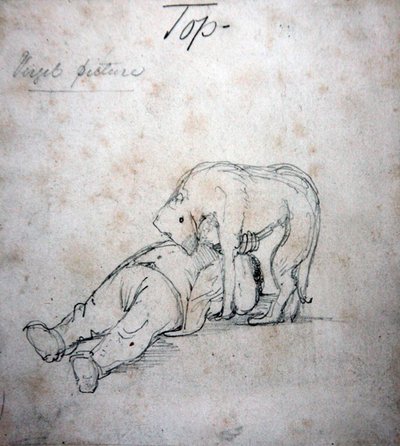William Morris che Gioca con il suo Cane, c.1890 da Edward Coley Burne Jones
