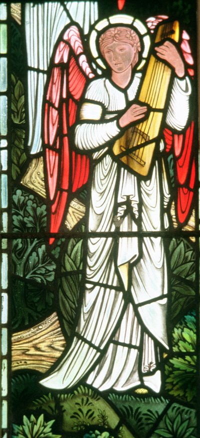 Angeli del Paradiso: angelo musicale, 1897 da Edward Burne Jones