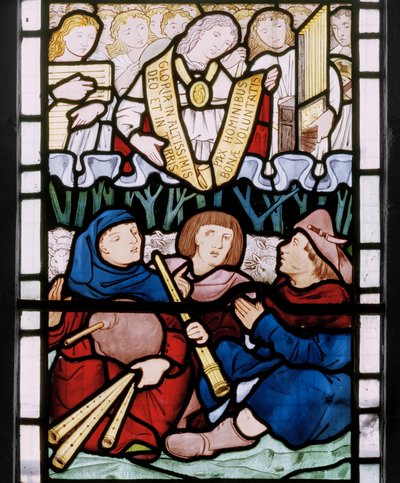 Annunciazione ai pastori, predella della finestra orientale, 1864 da Edward Burne Jones