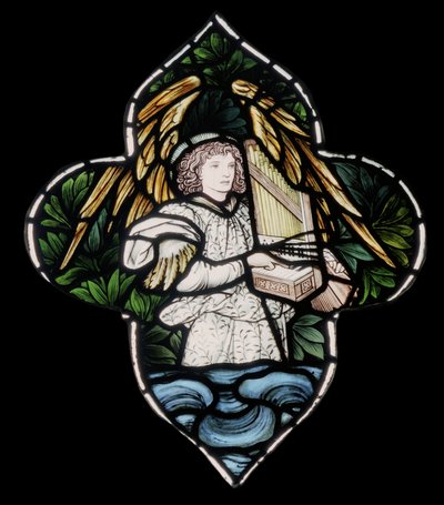 Angelo con organo da Edward Burne Jones
