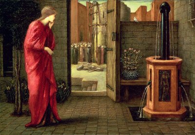 Danae osserva la costruzione della torre di bronzo da Edward Burne Jones
