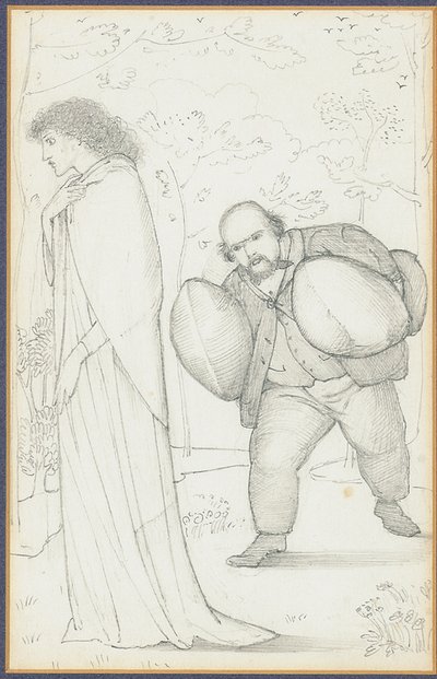 Dante Gabriel Rossetti porta cuscini a Jane Morris da Edward Burne Jones