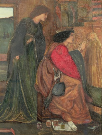 Progetto per un pannello dal cabinet di King Renes Honeymoon, 1851 da Edward Burne Jones