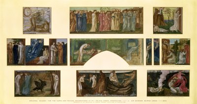 Progetti per le decorazioni di "Cupido e Psiche" a No.1 Palace Green, Kensington, 1872 da Edward Burne Jones