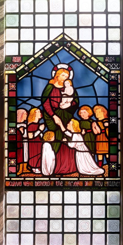 Cristo Benedice i Bambini (dettaglio) da Edward Burne Jones