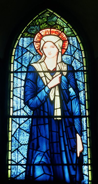 Vergine Maria (dettaglio) da Edward Burne Jones