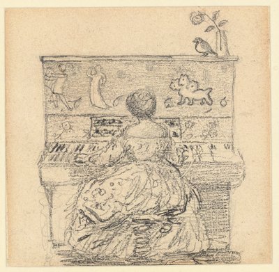 Georgiana Burne-Jones al pianoforte da Edward Burne Jones