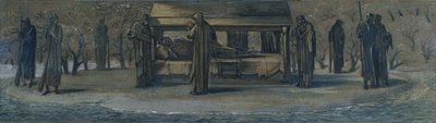 Re Artù ad Avalon, c.1890 da Edward Coley Burne Jones