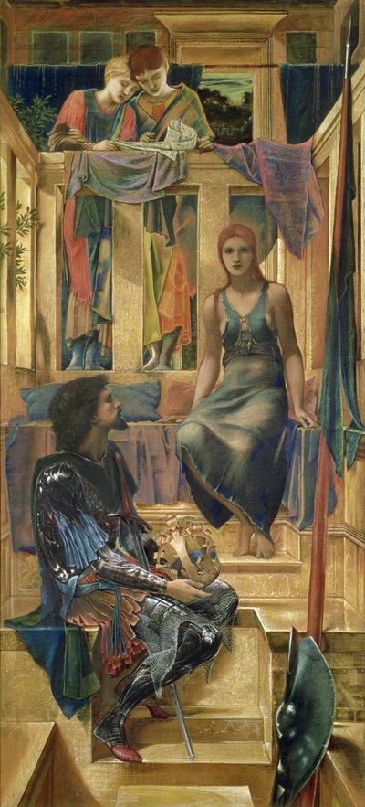 Re Cophetua e la mendicante - Studio per cartone da Edward Burne Jones