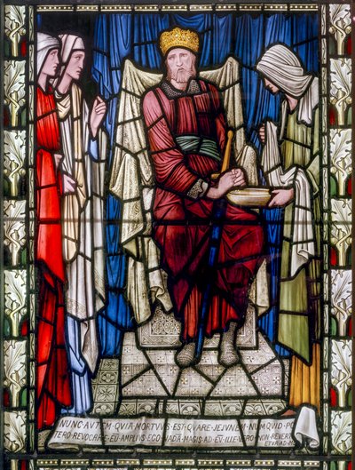 Re Davide e Carità, c.1896 da Edward Burne Jones