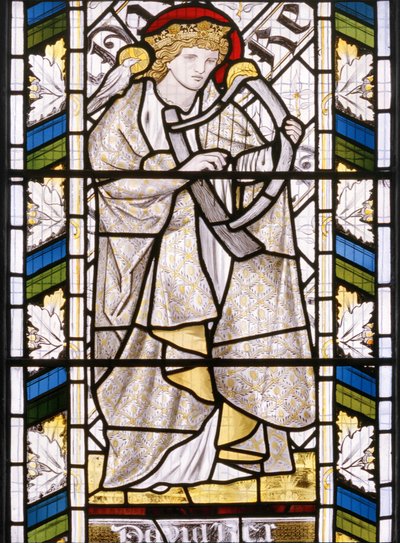 Re Davide (dettaglio dalla finestra est), 1866 da Edward Burne Jones