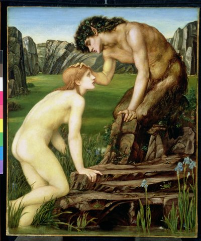 Pan e Psiche da Edward Burne Jones