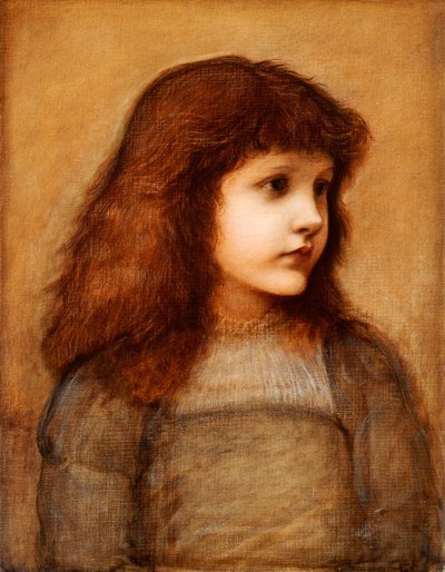 Ritratto di Gertie Lewis, mezzo busto, 1879-80 da Edward Burne Jones