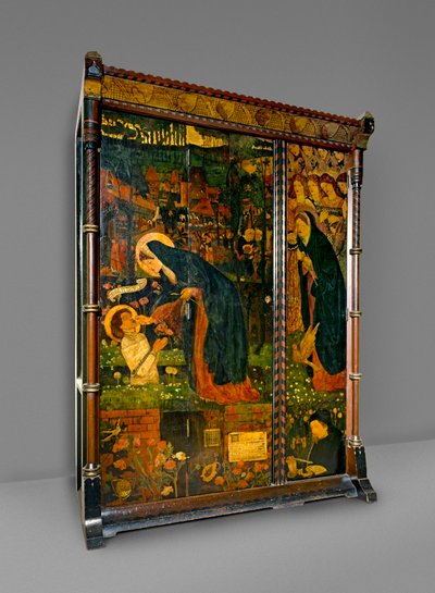 Il racconto della priora, guardaroba, 1859 da Edward Burne Jones