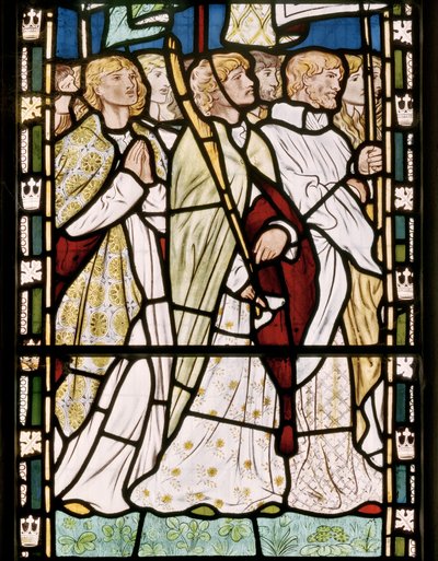 Santi con stendardi, 1865 da Edward Burne Jones