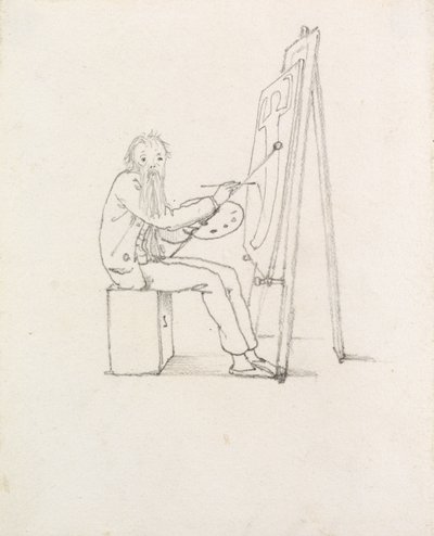 Auto-caricatura, 1874 da Edward Burne Jones