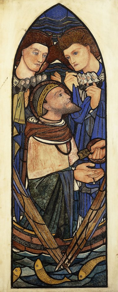 San Pietro che affonda nel mare di Tiberiade da Edward Burne Jones