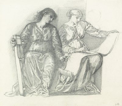 Studio per "Musica", c.1865 da Edward Burne Jones