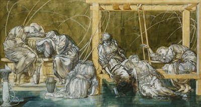Studio per "Il cortile del giardino" da Edward Burne Jones