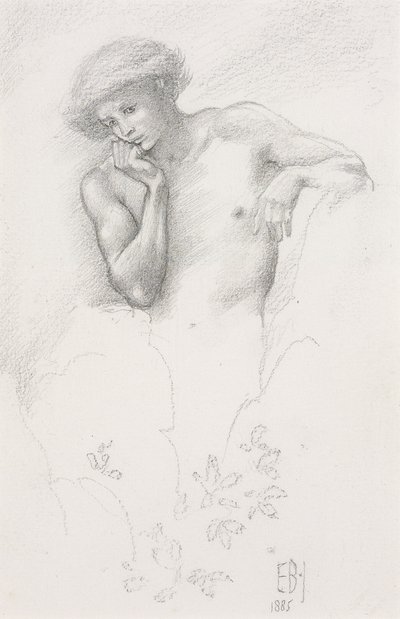 Studio di una fata della collina per "Arthur in Avalon", 1885 da Edward Burne Jones