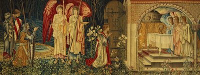 Il raggiungimento del Santo Graal da parte di Sir Galahad, Sir Bors e Sir Percival da Edward Burne Jones