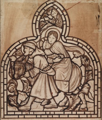 La fuga in Egitto da Edward Burne Jones