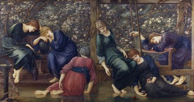 Il Cortile del Giardino, dalla serie Briar Rose, c.1894 da Edward Burne Jones