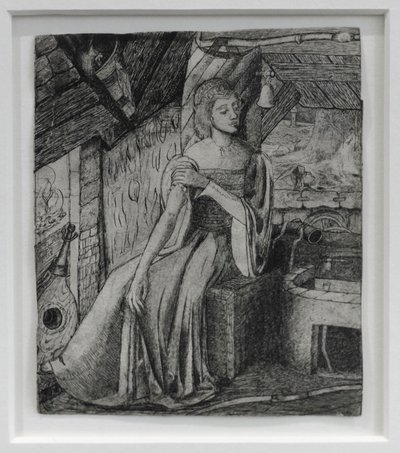Soggetto non identificato, possibilmente la figlia di Cupido presso la sua fucina da Edward Coley Burne Jones