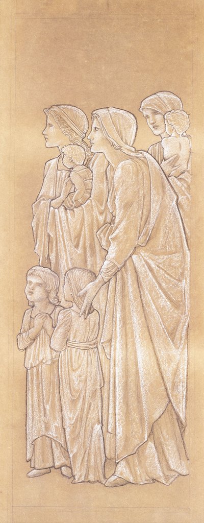 Donne che portano bambini a Cristo da Edward Burne Jones