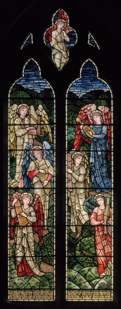 Angeli del Paradiso, musicisti angelici da Edward Coley and Dearle Burne Jones