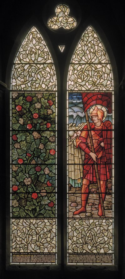 Fogliame e Giosuè da Edward Coley and Dearle Burne Jones