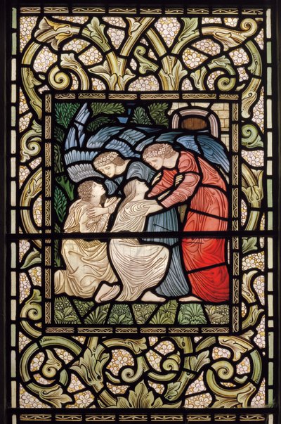 Accoglienza in Paradiso da Edward Coley and Dearle Burne Jones