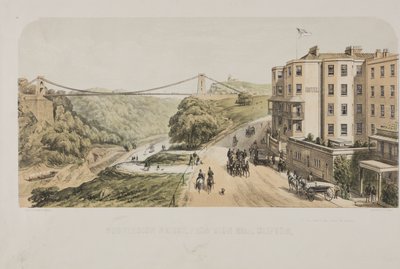 Ponte sospeso, da Sion Hill, Clifton, c.1875 da Edward Colston Lavars
