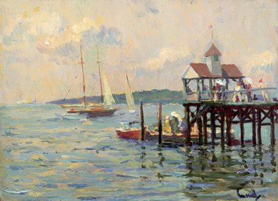 Pontile sul lago da Edward Cucuel
