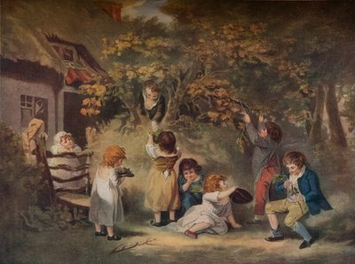 Bambini che raccolgono noci, c1783 da Edward Dayes