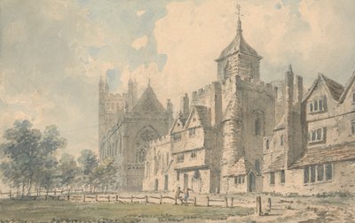 Cattedrale di Exeter e edifici vicini da Edward Dayes