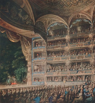 Interno del Drury Lane Theatre, 1795, 1948 da Edward Dayes